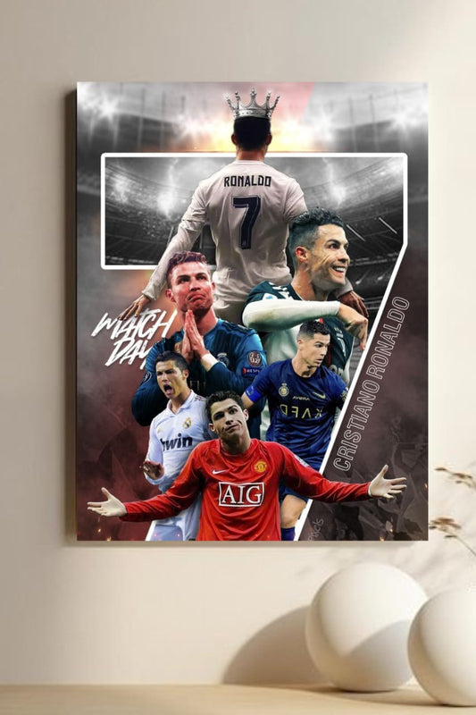 CR7 Crowned Glory Collage – Soccer Icon || football poster"
