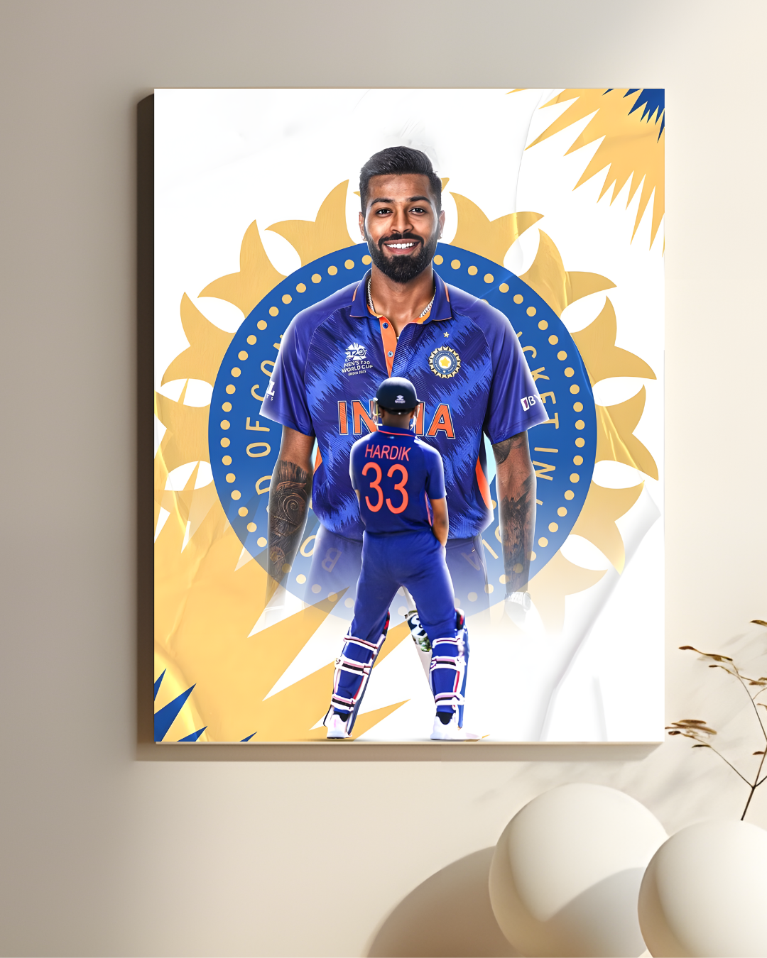 Jersey No. 33 Edition  ||  Team India Cricket Poster