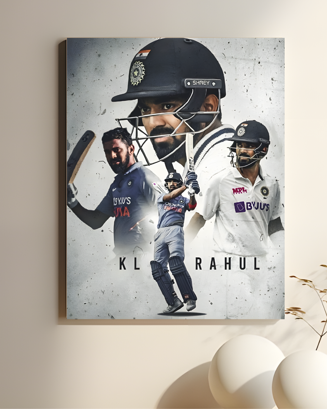 KL Rahul Signature Edition  ||  Cricket Wall Poster